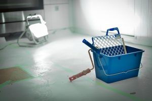 Home Professionele timmer- en stucwerk gereedschappen en materialen klaar voor huisrenovatie project